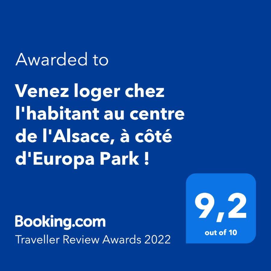 Venez Loger Chez L'Habitant Au Centre De L'Alsace, A Cote D'Europa Park ! Hotell Marckolsheim Exteriör bild